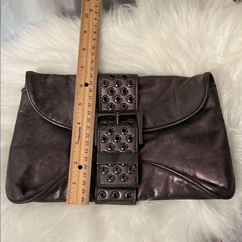 Michael Kors Shimmering Dark Clutch - Picture 6 of 6